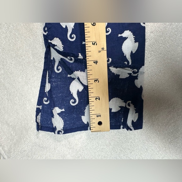 Mud Pie Navy and White Seahorse Swim Coverup - Picture 6 of 13